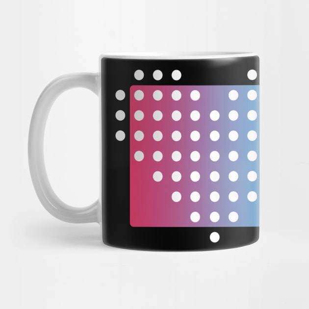 Heart of Dots on Gradient Background by azziella